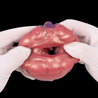 Organic Galaxy Pocket Pussy - Platinum Silicone Creature Texture Stroker for Deep Fantasy Stimulation