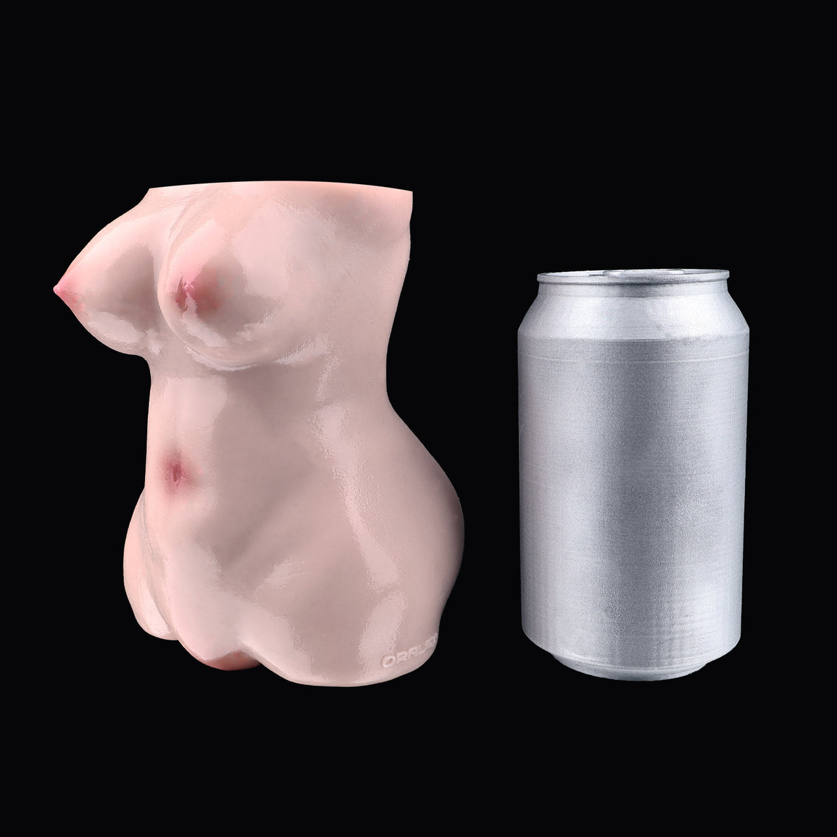 Pocket Pussy Silhouette – Taillierter Frauen-Torso aus Silikon für Soloabende