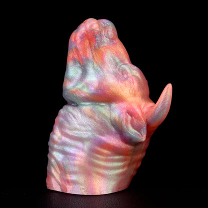 Closed Bull Head Mundknebel - Minotaur Sealed Beast Mask Gag | Platin-Silikon SilikonLust