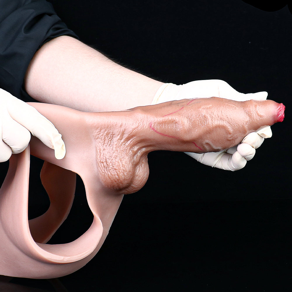 Penis Sleeve Extension - Realistic Micro-Penis Sleeve | Swollen Glans & Invisible Base
