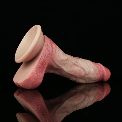 Erotisch Dildo, der sich nicht wie ein Dildo anfühlt | Platin-Silikon | Saugnapf