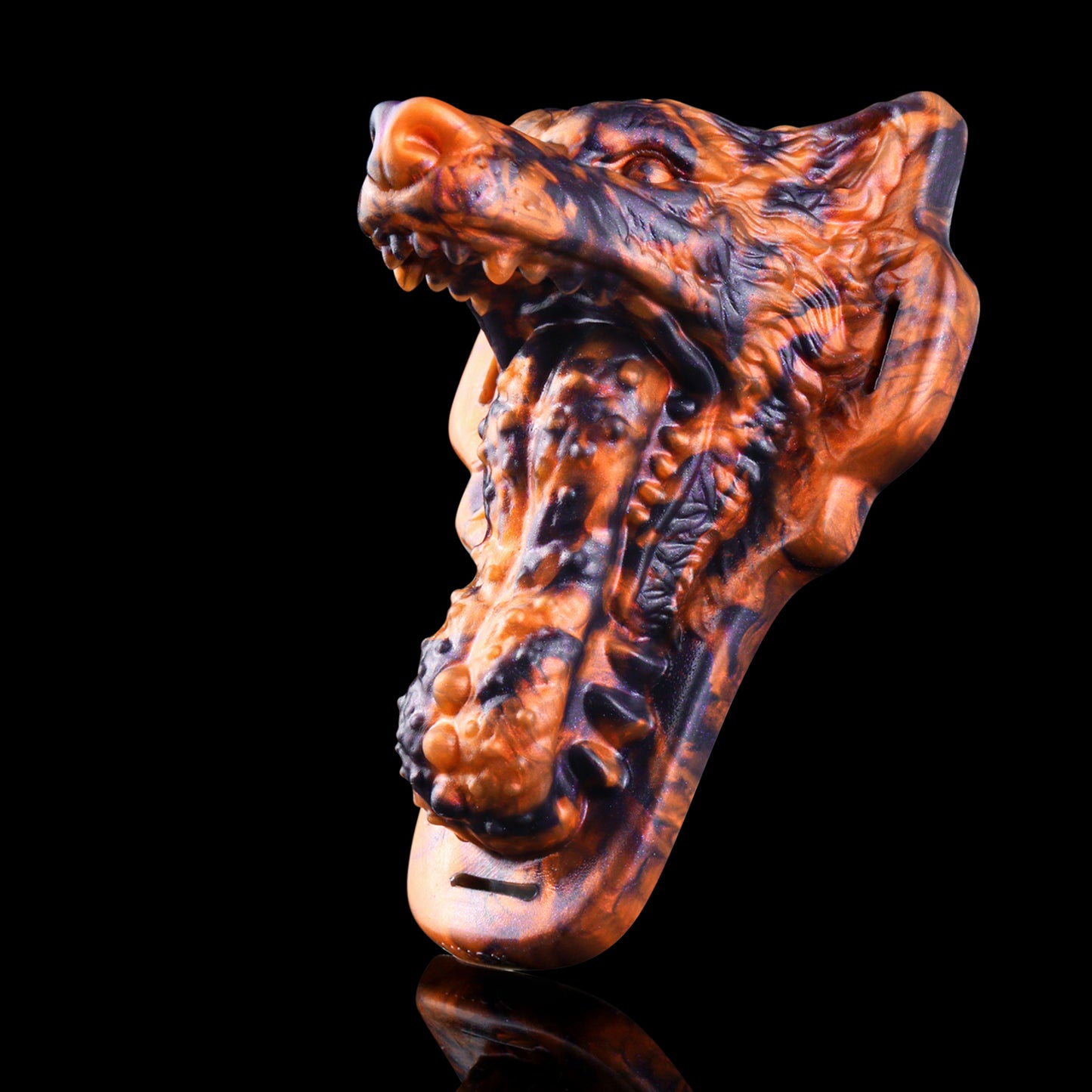 Wilder Werwolf Sex Grinder mit Zungen-Relief – Ergonomisches Reitkissen aus Platin-Silikon für freihändige Ekstase & Fetisch Rollenspiele