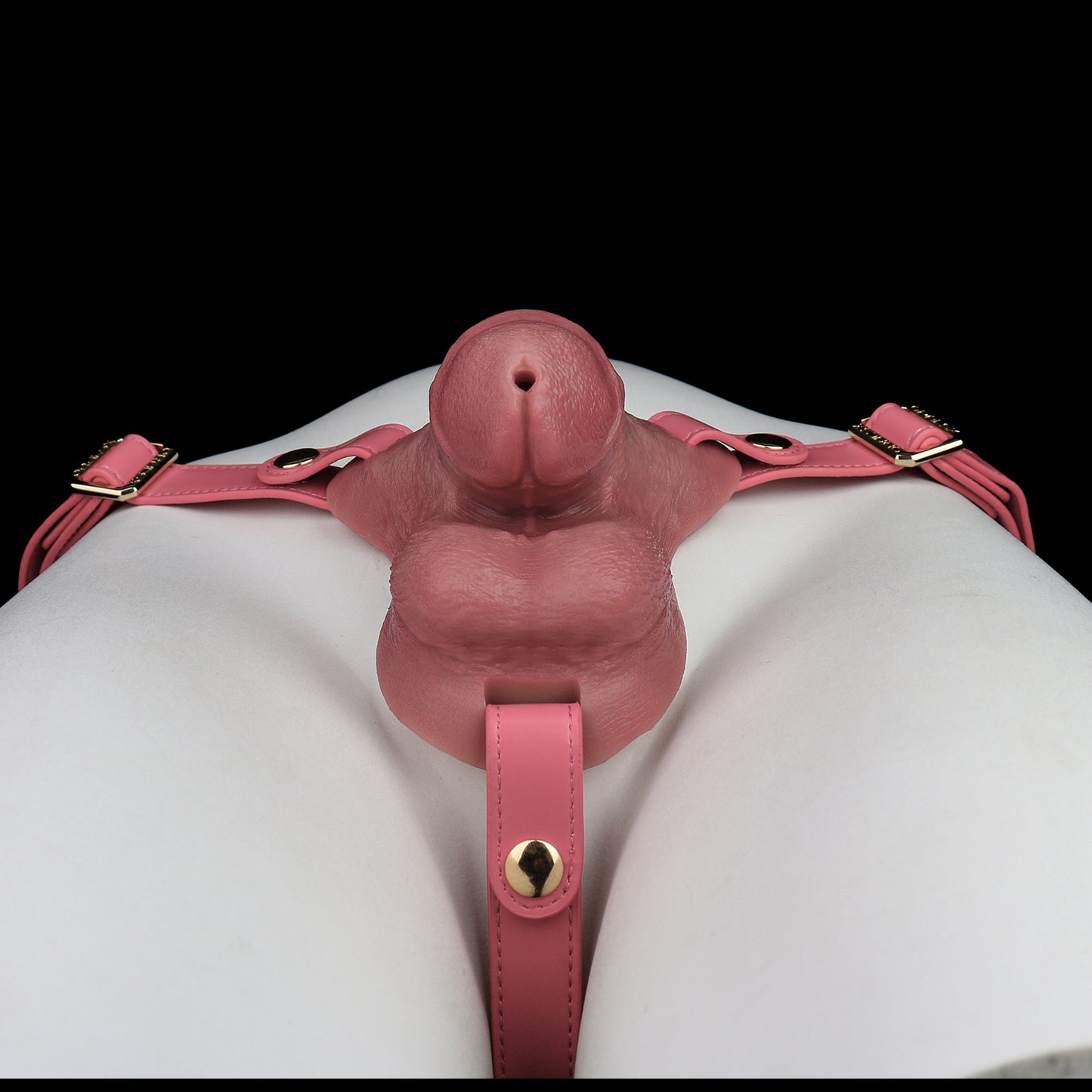 Federleichter Chastity Belt mit Leder-Harness – Silikon Tucking Gaff für Crossdresser, Cosplay und ganztägige Disguise
