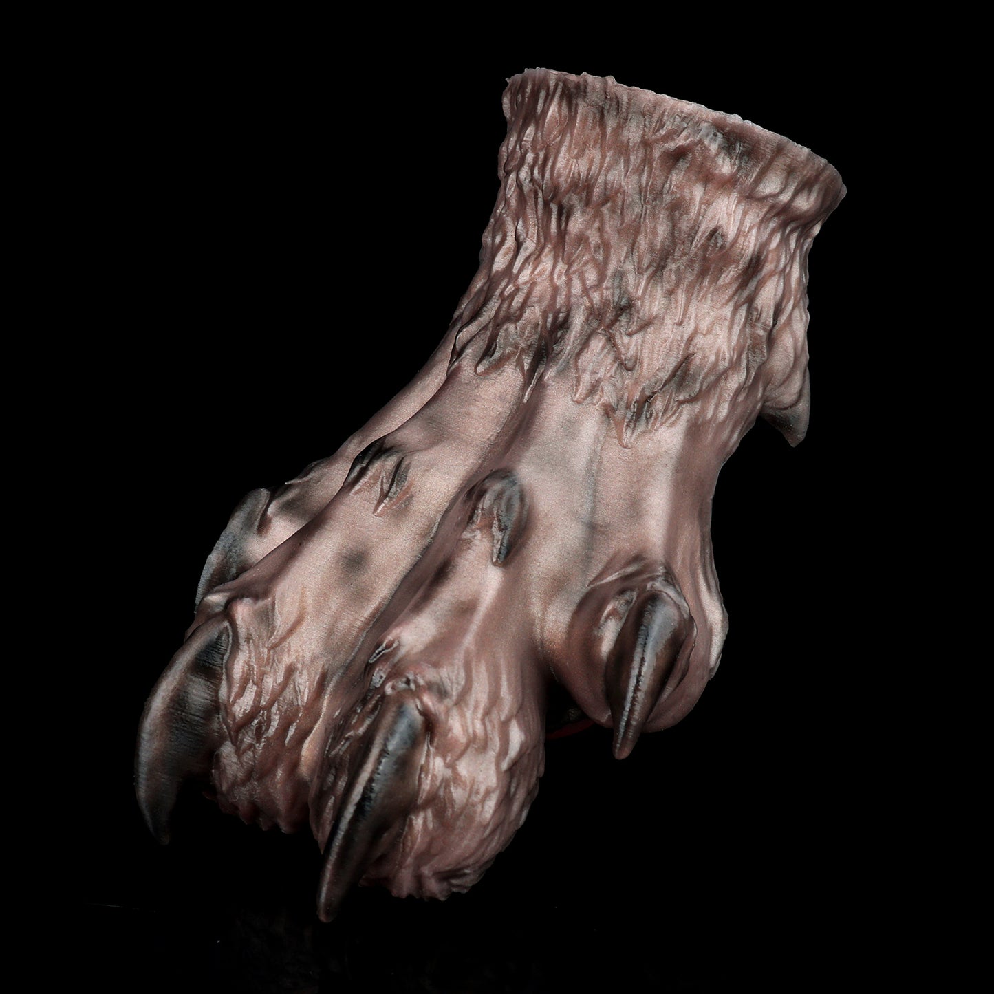 Male Masturbator Wolfspfote – Dunkelbraun | Premium Platin-Silikon mit fleischigen Ballen-sex toys