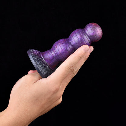 Segmented Beaded Dildo with Three-Stage Expansion & Resistance Release Cycle – Secure Suction Cup for Solo Play