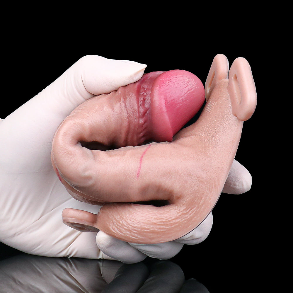 Veiny Strapon Silicone Penis Sleeve – Veiny Structured Penis Sleeve in Two Shapes