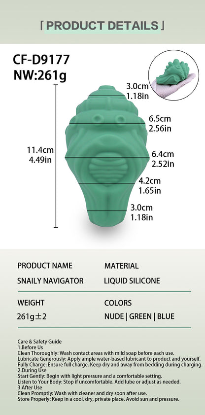 Ozean-Muschel Sex Grinder | Platinum Silicone Vulva Grinder mit Meeresschnecken-Form