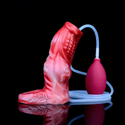 Creature Penis Sleeve with Ejaculation Function - Red