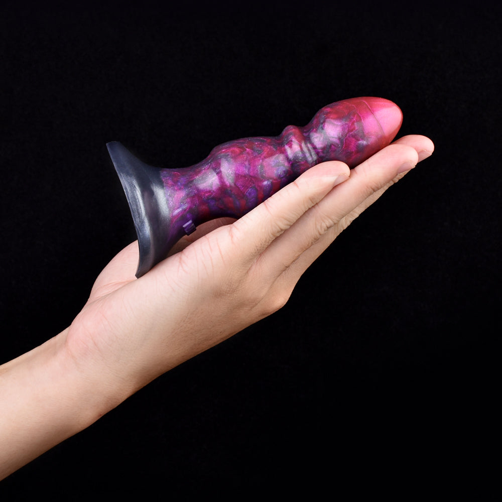 Dual-Use Alien Dildo with Ergonomic Lever Handle – Multifunctional Fantasy Wand in Nebula Violet