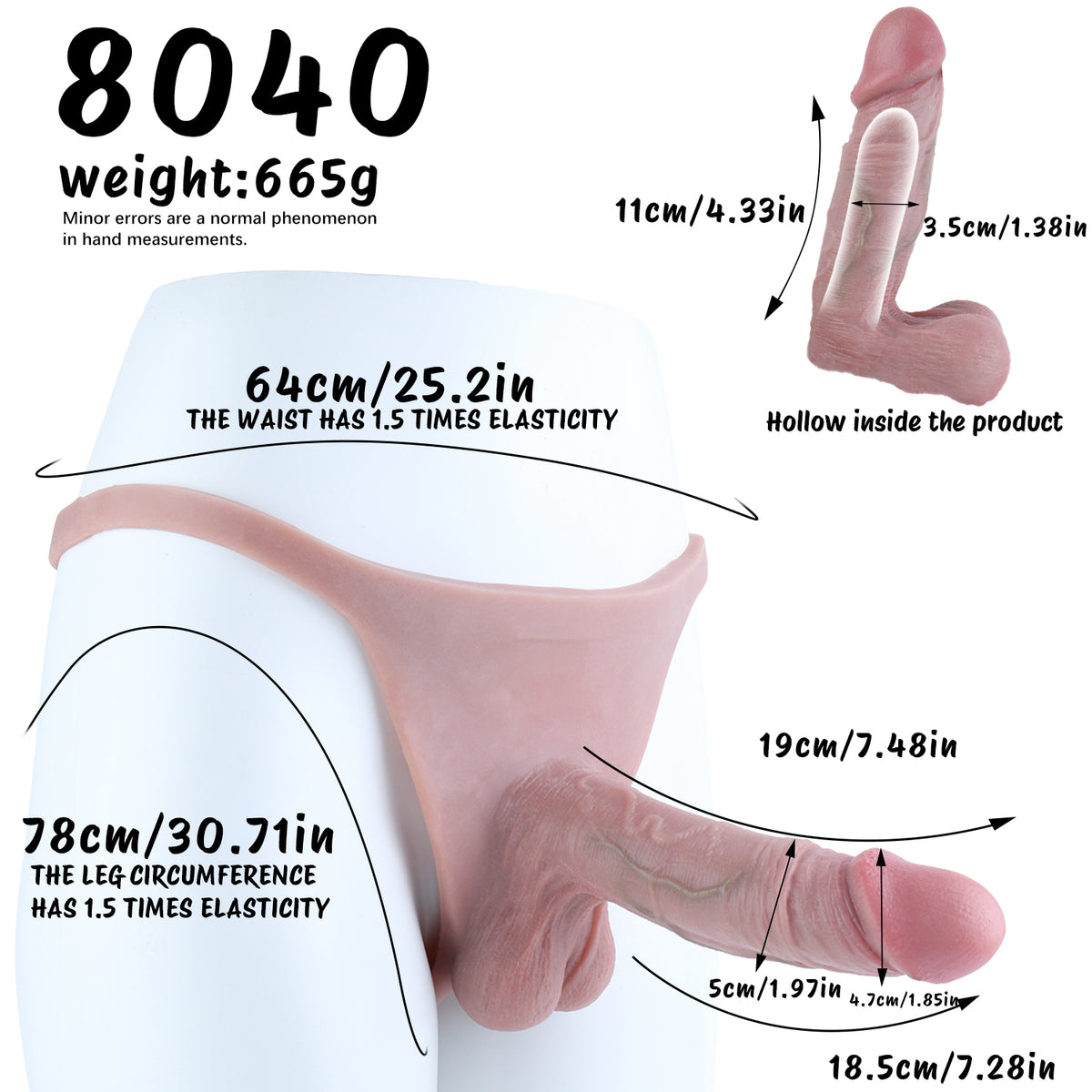 Tanga Penis Sleeve Pro – Realistische Peniserweiterung mit Doppelring-Fixierung, Querrippen-Hodensack & Naturhaut-Tanga aus Platin-Silikon