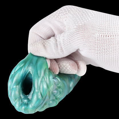 Mystische Fantasy Pocket Pussy in Smaragd-Illusion – Premium Alien-Masturbator aus Platin-Silikon für Solo-Vergnügen