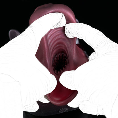 REHKITZ-Anime-Fantasy Mini-Sexpuppe (Fuchsia/Lila) – Kawaii Stroker für Solo-Sex zu Hause
