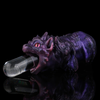 Schwarz-Lila Drachenmädchen-Masturbator – Premium Fantasy-Sextoy mit Doppelkanal