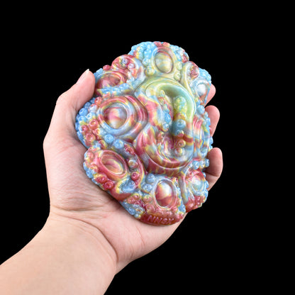Octopus Grinder Sex Toy | Platinum Silicone Sexually Grinding Pad with Tentacle Sucker Landscape & Tie-Dye