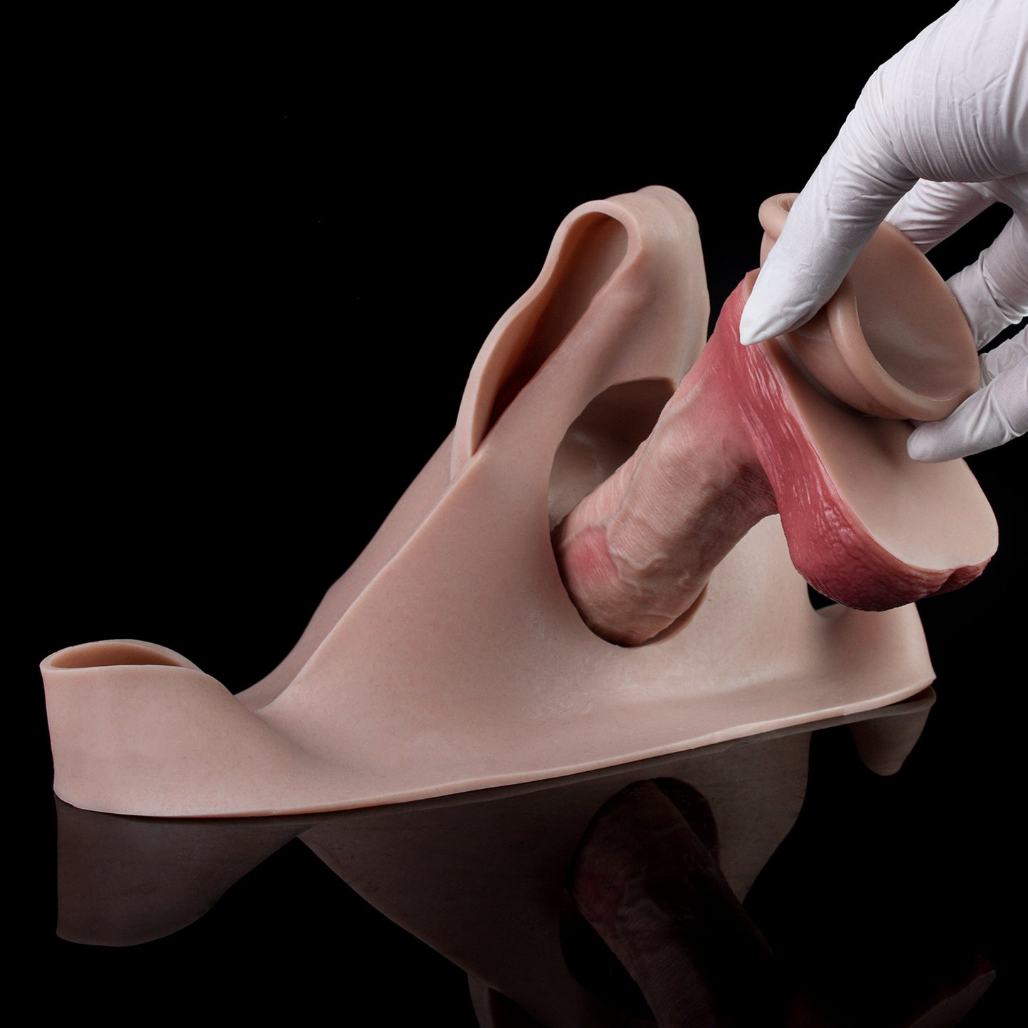 Single-Side Vein Sleeve Smoothing & Powerful – Raised Vein Penis Sleeve with Single Main Vein and Silicone Slip