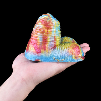 Handgrip Grinding Toy | Platinum Silicone Realistisches Hautgefuehl with Griffige Ringfalten-Textur & Tie-Dye