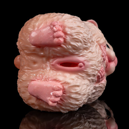 Cute Hamster Platinum Liquid Silicone Masturbator: Discreet Sex Doll & Nightstand Decor Highlight