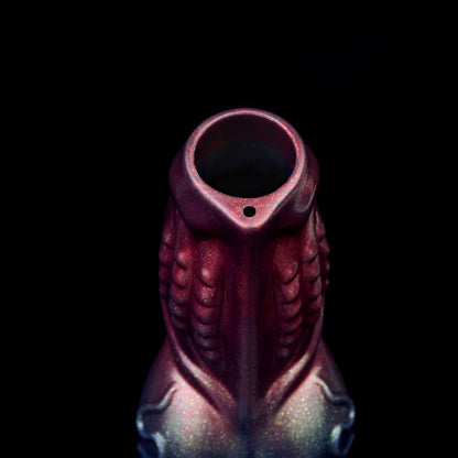 Kosmische Alien Penis Sleeve – Zweifarbiges Glitzer-Design mit Spritzfunktion & 2 Größen