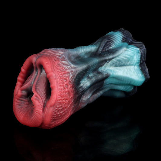 Monster Masturbator – Alien-Textur in Blau & Rot | SilikonLust