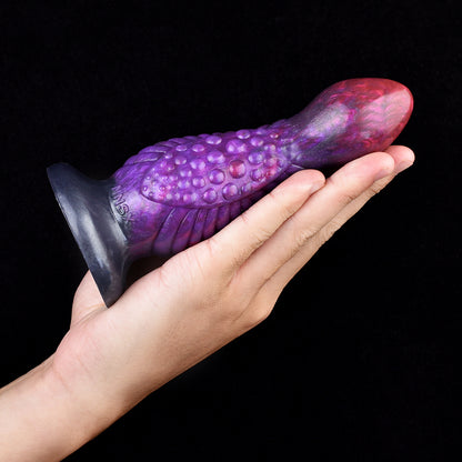 Fantastic Alien Dildo in Nebula Violet – Silicone Beast Wand with Teardrop Apex