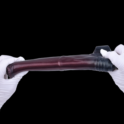 Premium Penis Sleeve mit realistischer Adernstruktur – Lila Schwarz Fantasy Design für natürliche Penis Verlängerung