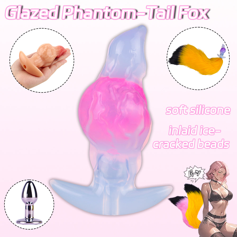 Wave Texture Tail Anal Plug – Textured Anal Plug mit Wellenstruktur in Drei Stilen