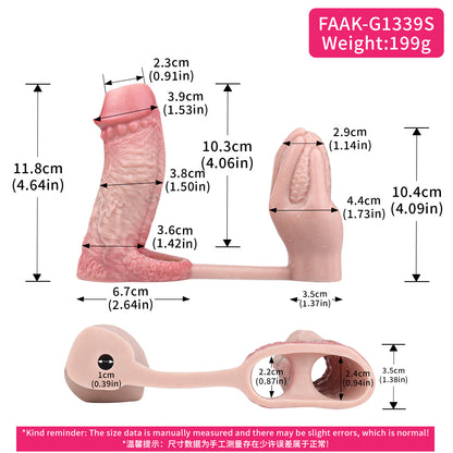 Penishtuelle & Butt Plug Tannenzapfen Set – Kugelkrone, Innennoppen & Vibro-Plug S/M