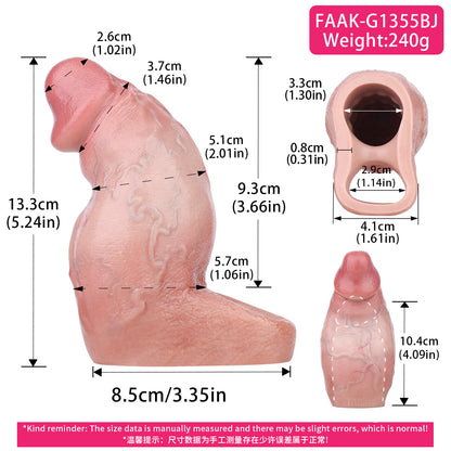 Penis Sleeve – Aufwärts geformte Silikon-Penishülle für intime Zweisamkeit