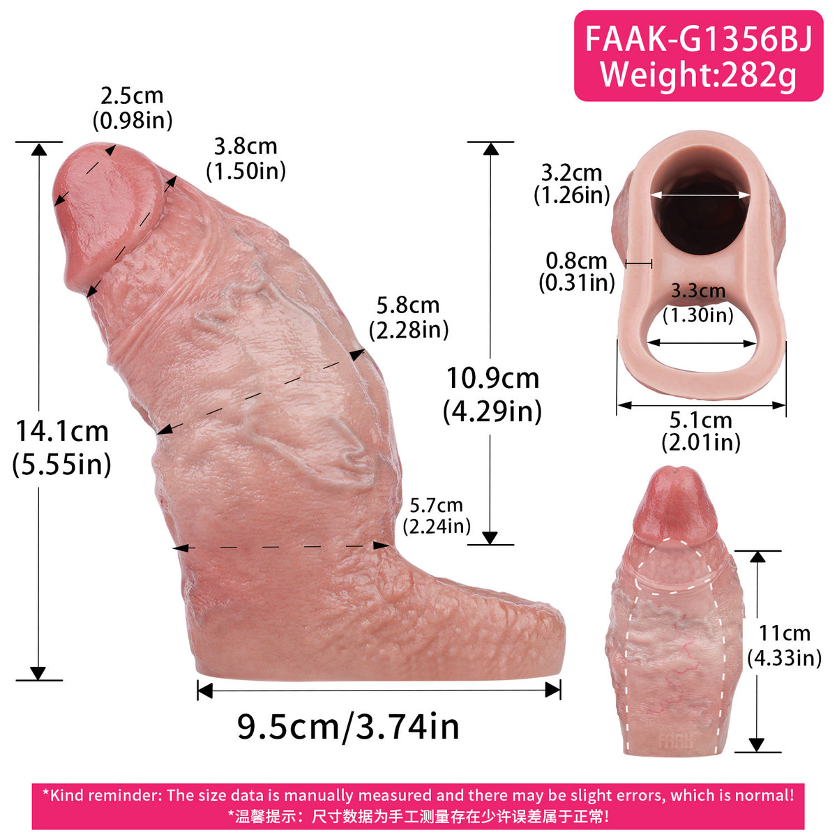 Penis Sleeve – Mehr Kontur für Paarmomente mit realistischer Venenstruktur