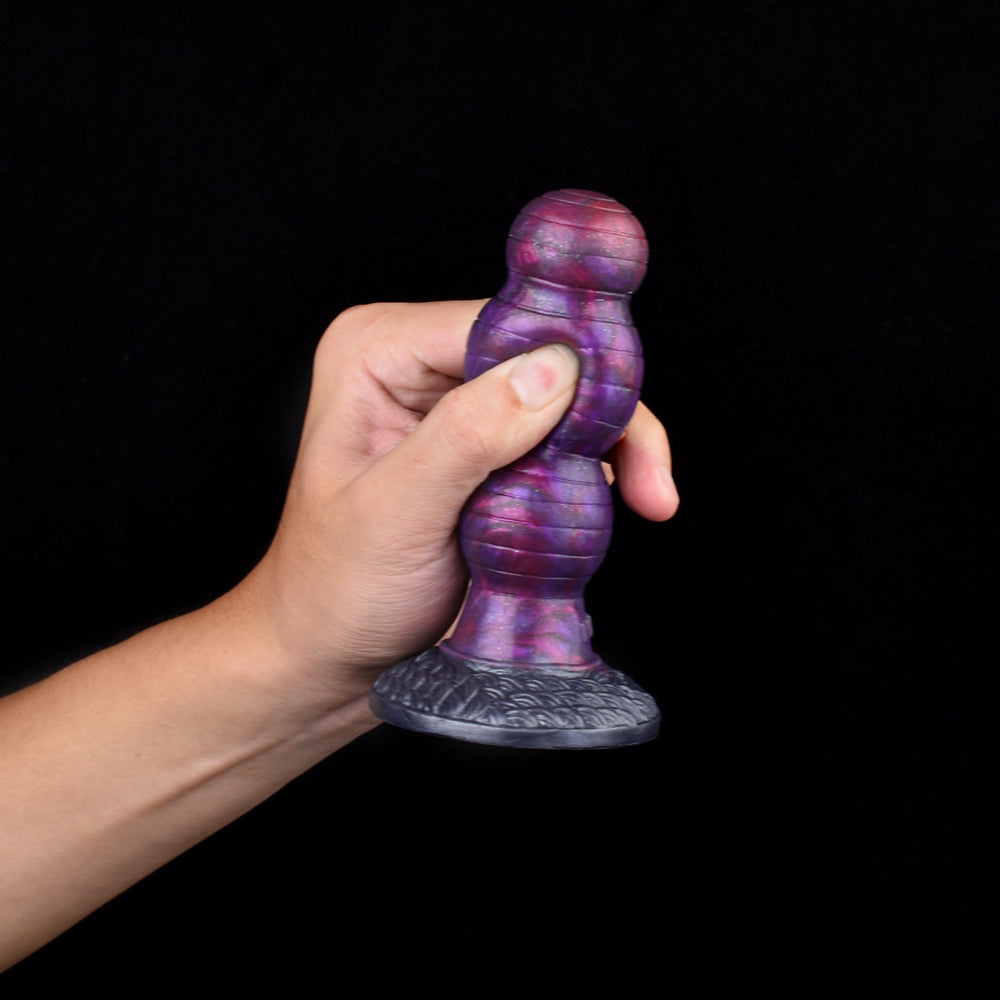 Segmented Beaded Dildo with Three-Stage Expansion & Resistance Release Cycle – Secure Suction Cup for Solo Play