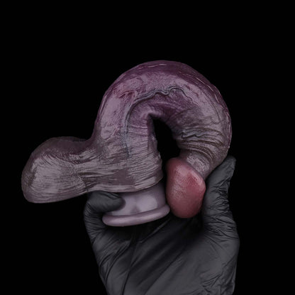 BBC Dildo Schokoladen-Schwarz – Langer realistischer Dildo mit parallelen Längsrillen, Doppelschicht-Platin-Silikon, grossem Saugnapf & maximaler Eindringtiefe