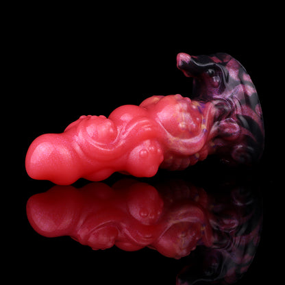 Monster Butt Plug – Fantasy Beast Plug mit Riesenei-Kern aus Platin-Silikon