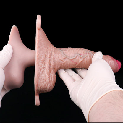 Hyper-Realistic Penis Extension Sleeve Oval - Micropenis Circumcised Penis Sleeve Annular Elevation