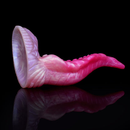 Tentacle Dildo | Platinum Silicone Big Dick Fantasy Dildo with Pump Base & Sucker Texture