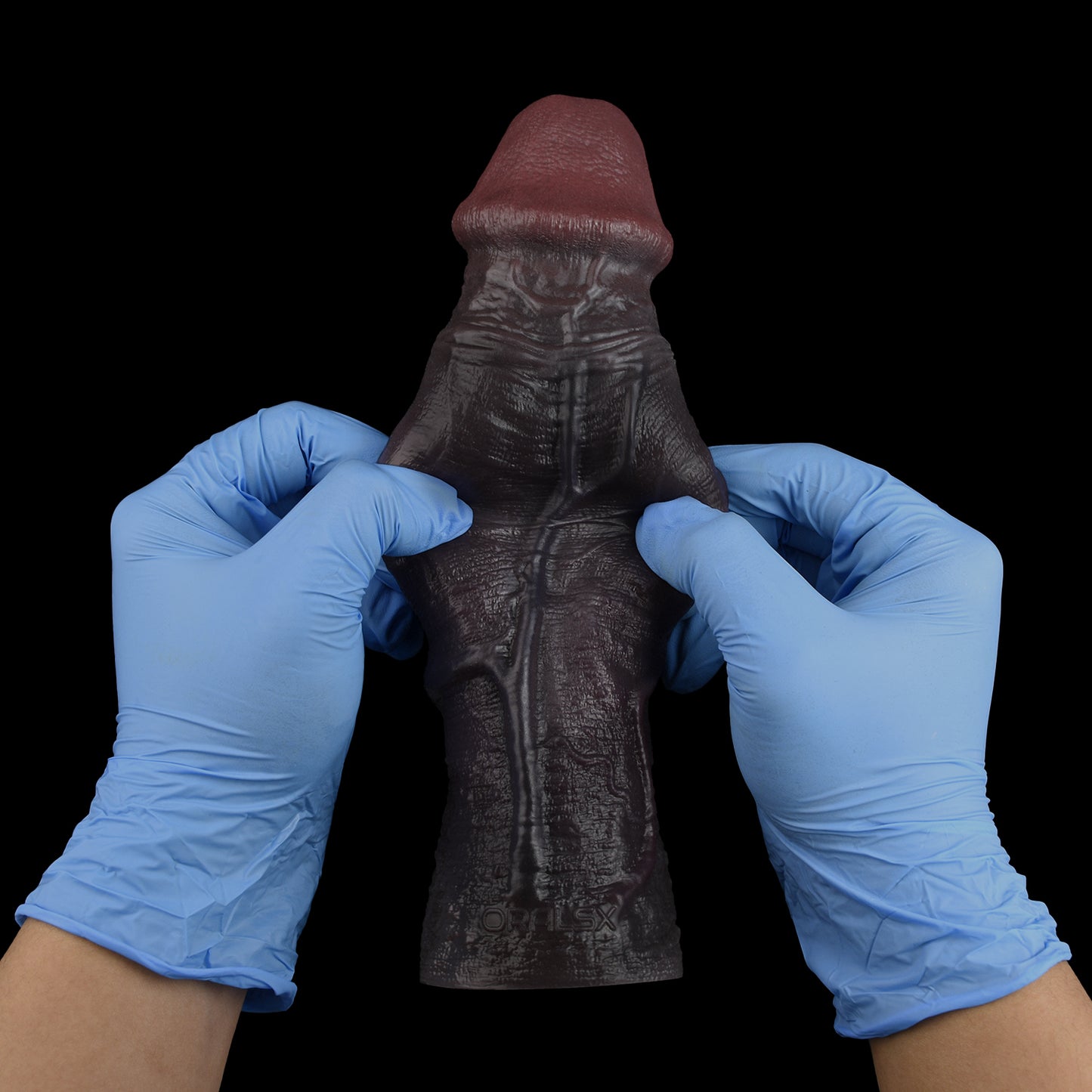 Dunkelschatten & Lebendig Penis Sleeve Doppelter Hauptader, Granulat-Kopf und Weicher Ruheform