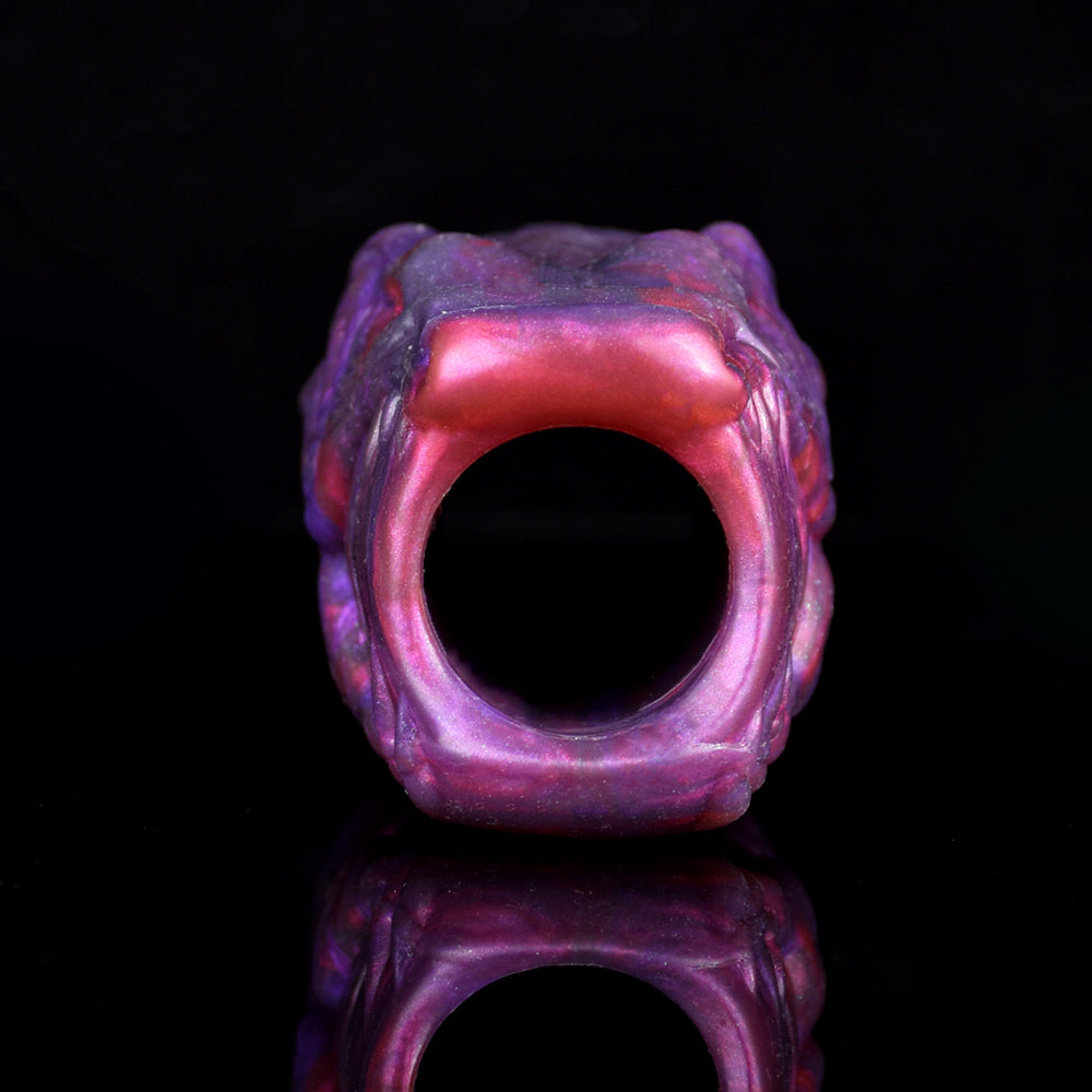Gaping Acorn Sleeve in Nebula Violet - Wide-Open Dragon Sleeve with Vacuum Suction Chamber