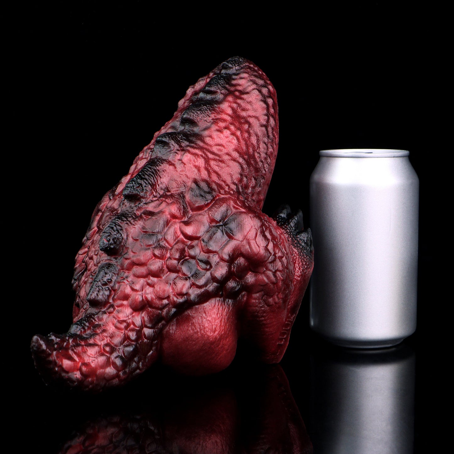 Inferno Dragon Masturbator - Blood Red 2-in-1 Fantasy Stroker with Scale Grip