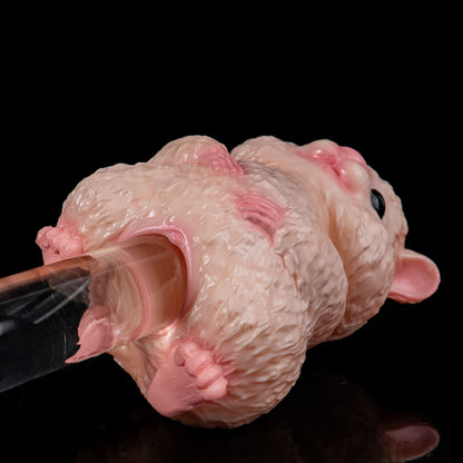 Cute Hamster Platinum Liquid Silicone Masturbator: Discreet Sex Doll & Nightstand Decor Highlight