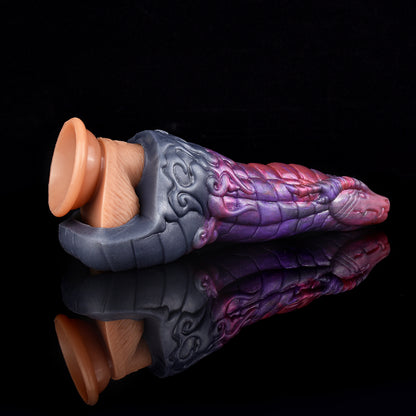 Mythisches Drachen Penis Sleeve in Magic-Lila – Realistische Penishülle für Verlängerung & Verdickung