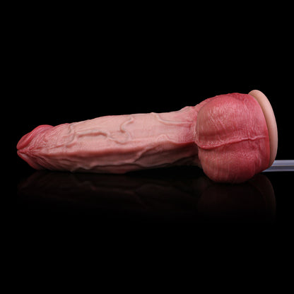 Schlanker Ultra Realistic Dildo | Platinum Silicone Anatomical Dildo mit Symmetrischen Doppel-Hauptadern, Goldener Proportion