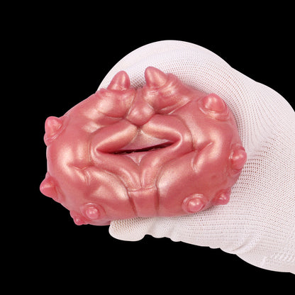 Intense Alien Pussy Masturbator - Sci-Fi Fantasy Platinum Silicone Stroker for Deep Stimulation