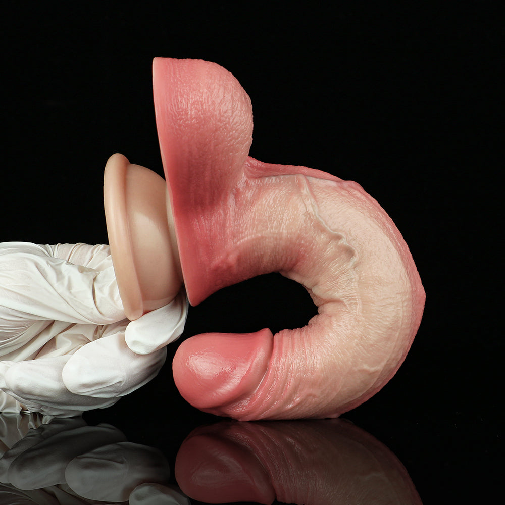 Realistic Dildo with Suction Cup | Platinum Liquid Silicone | Dual Layer