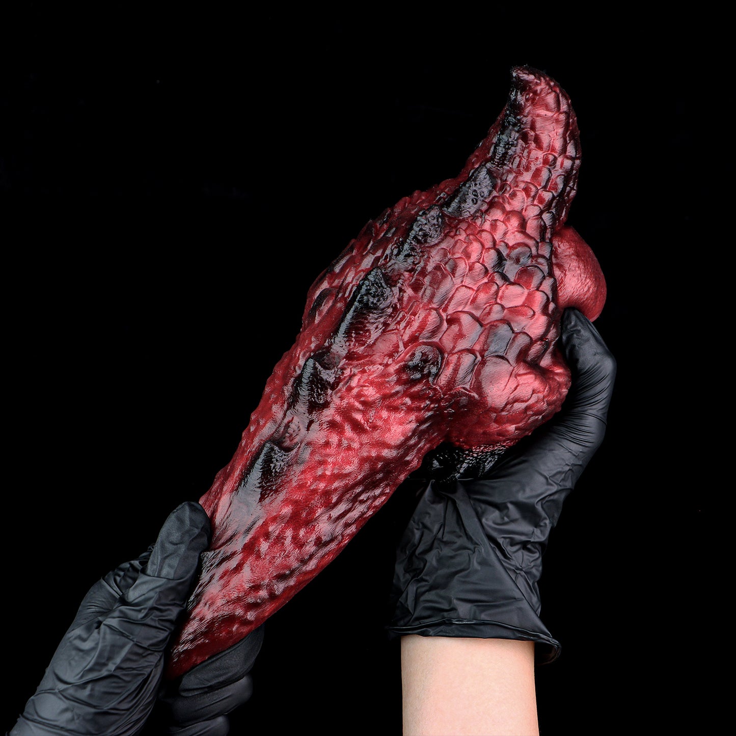 Inferno Dragon Masturbator - Blood Red 2-in-1 Fantasy Stroker with Scale Grip