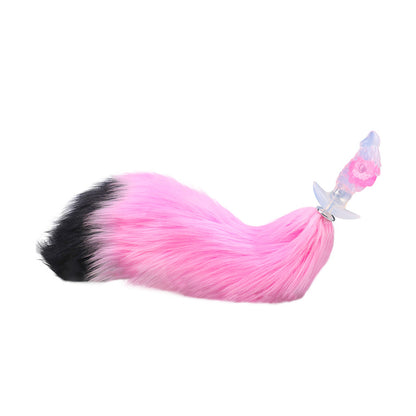 Kristalliner Dragon Scale Tail Plug | Platinum Silicone Fantasy Butt Plug mit Monster-Drachenschuppen-Textur & Spiralspitze – NNSX