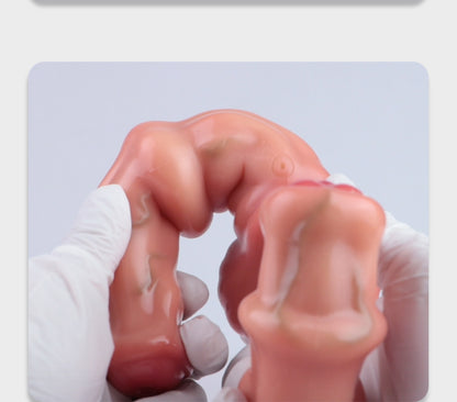 Double-Ended Dildo Silicone - Strapless Strap-On Equine Fetish | SilikonLust
