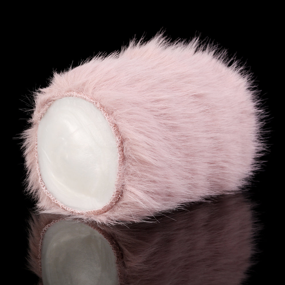 Flauschige Pfote Pocket Pussy – Realistischer Platin-Silikon Masturbator mit abnehmbarem Plüschbezug & engen Texturen