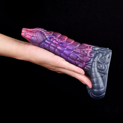 Mythisches Drachen Penis Sleeve in Magic-Lila – Realistische Penishülle für Verlängerung & Verdickung