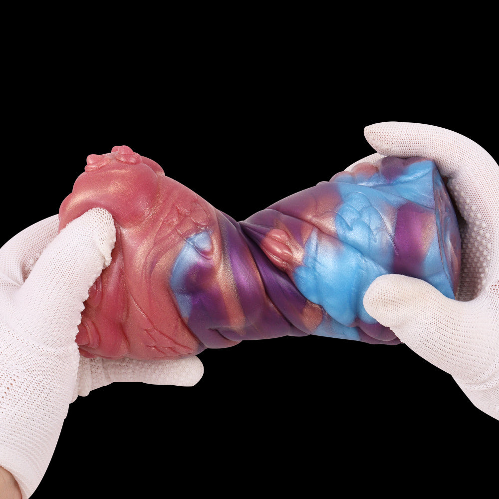 Intense Alien Pussy Masturbator - Sci-Fi Fantasy Platinum Silicone Stroker for Deep Stimulation