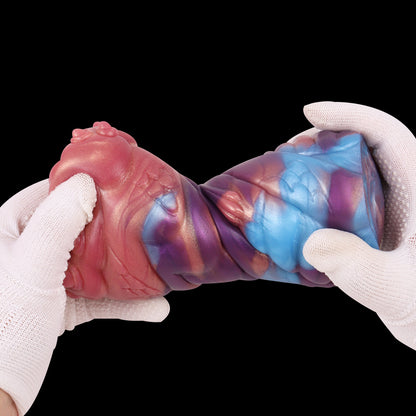 Intense Alien Pussy Masturbator - Sci-Fi Fantasy Platinum Silicone Stroker for Deep Stimulation