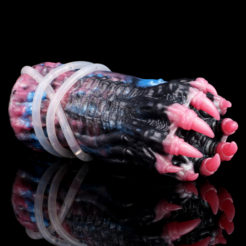 Tight Fantasy Pussy Platinum Silicone - Monster Squirt Masturbator with Spritz Function and Tentacle Claw Design